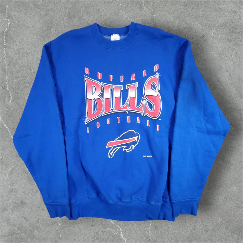 Salem Sportswear Buffalo Bills Sweatshirt Mens XL Blue 1994 Vintage NFL USA Made